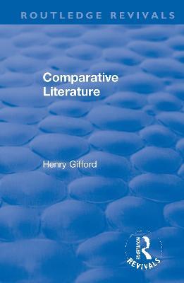 Comparative Literature - Henry Gifford - cover