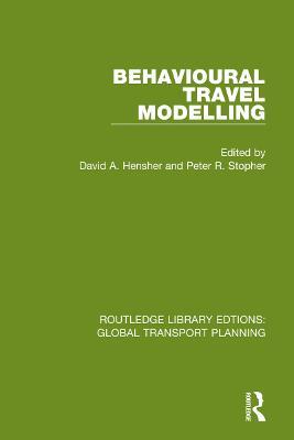 Behavioural Travel Modelling - cover