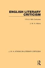English Literary Criticism: 17th & 18th Centuries