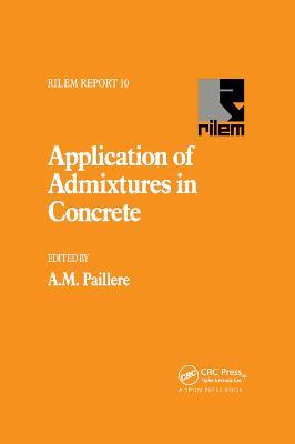 Application of Admixtures in Concrete - cover