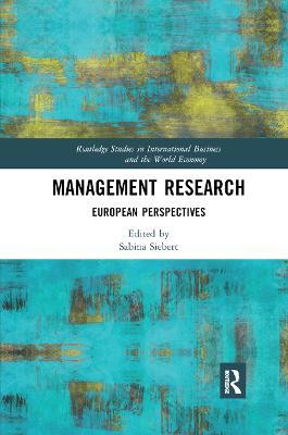 Management Research: European Perspectives - cover