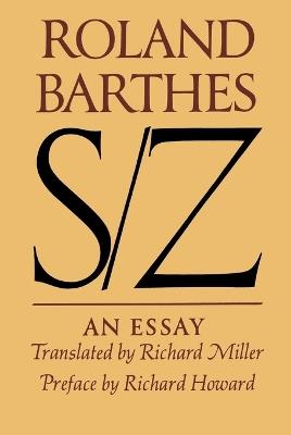 S/Z - Roland Barthes - cover