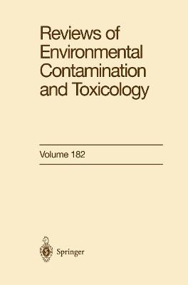 Reviews of Environmental Contamination and Toxicology - cover