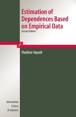 Estimation of Dependences Based on Empirical Data - V. Vapnik - cover