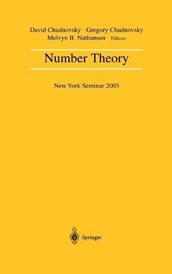 Number Theory: New York Seminar 2003 - cover