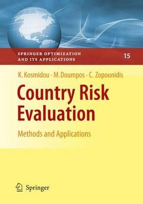 Country Risk Evaluation: Methods and Applications - Kyriaki Kosmidou,Michael Doumpos,Constantin Zopounidis - cover