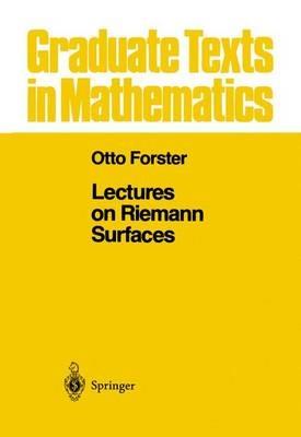 Lectures on Riemann Surfaces - Otto Forster - cover