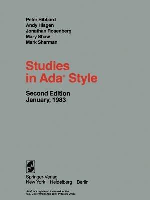 Studies in Ada® Style - P. Hibbard,Andy Hisgen,J. Rosenberg - cover