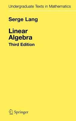 Linear Algebra - Serge Lang - cover