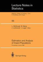 Estimation and Analysis of Insect Populations: Proceedings of a Conference held in Laramie, Wyoming, January 25–29, 1988