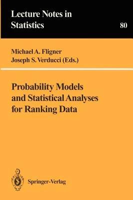 Probability Models and Statistical Analyses for Ranking Data - cover