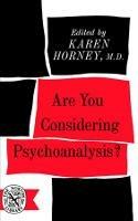 Are You Considering Psychoanalysis? - cover