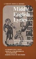 Middle English Lyrics: A Norton Critical Edition - cover