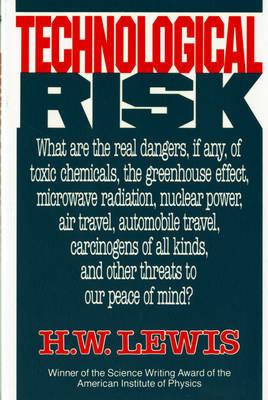 Technological Risk - H. W. Lewis - cover