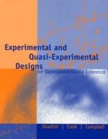 Experimental and Quasi-Experimental Designs for Generalized Causal Inference - Donald T. Campbell,Thomas D. Cook,William R. Shadish - cover