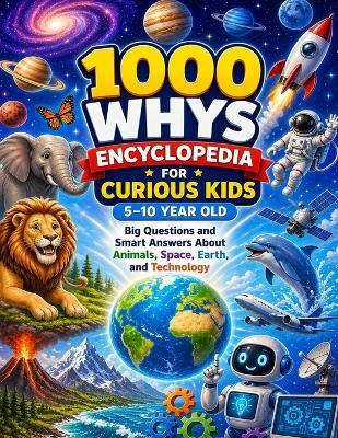 1000 Whys Encyclopedia for Curious Kids (5-10 years old): Big Questions and Smart Answers about Animals, Space and Technology - Dr Saraha Serhani - cover
