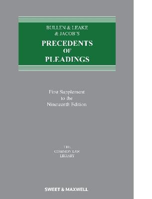 Bullen & Leake & Jacob's Precedents of Pleadings - cover