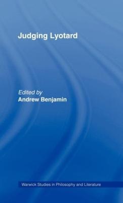 Judging Lyotard - cover