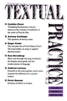 Textual Practice: Volume 4, Issue 3 - cover
