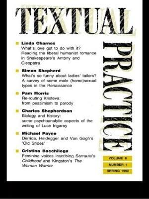 Textual Practice: Volume 6, Issue 1 - cover