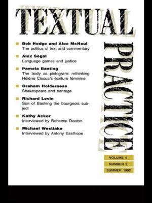 Textual Practice: Volume 6, Issue 2 - cover