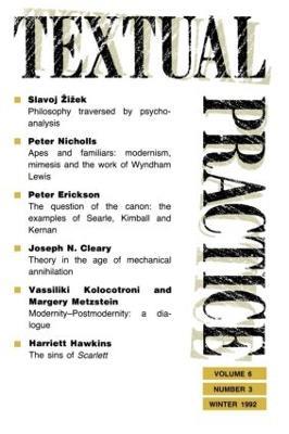 Textual Practice: Volume 6, Issue 3 - cover