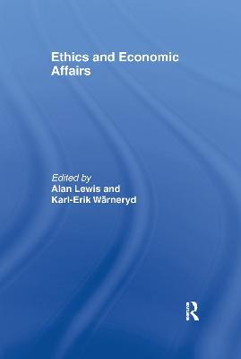 Ethics and Economic Affairs - cover