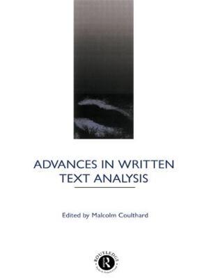Advances in Written Text Analysis - cover
