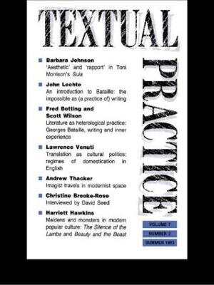 Textual Practice: Volume 7, Issue 2 - cover