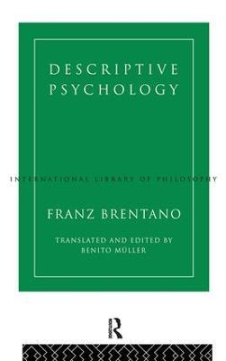 Descriptive Psychology - Franz Brentano - cover