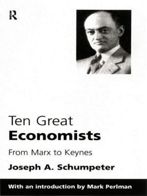 Ten Great Economists - Joseph A. Schumpeter - cover