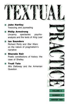 Textual Practice: Volume 8, Issue 3 - cover