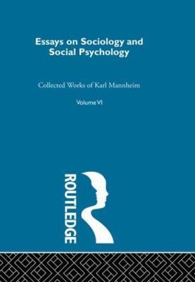 Essays Soc & Social Psych V 6 - Karl Mannheim - cover