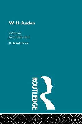 W.H. Auden - cover