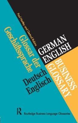 German/English Business Glossary - Paul Hartley,Gertrud Robins - cover