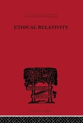 Ethical Relativity - Edward Westermarck - cover
