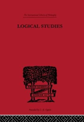 Logical Studies - Georg Henrik Von Wright - cover