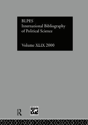 IBSS: Political Science: 2000 Vol.49 - cover