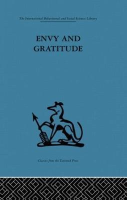 Envy and Gratitude: A study of unconscious sources - cover