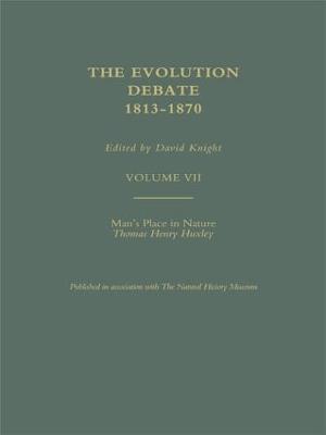 Man's Place in Nature, 1863 - Thomas Henry Huxley - cover