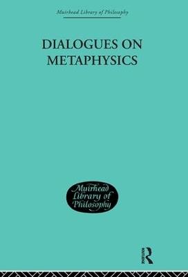 Dialogues on Metaphysics - Nicolas Malebranche - cover