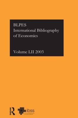 IBSS: Economics: 2003 Vol.52 - cover