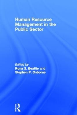 Human Resource Management in the Public Sector - cover