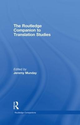 The Routledge Companion to Translation Studies - Jeremy Munday - cover
