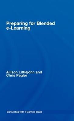 preparing for blended e-learning - Allison Littlejohn,Chris Pegler - cover