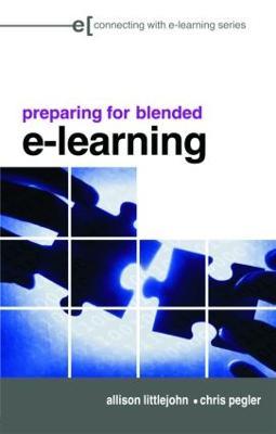 preparing for blended e-learning - Allison Littlejohn,Chris Pegler - cover