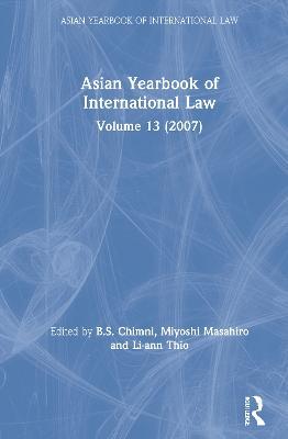 Asian Yearbook of International Law: Volume 13 (2007) - cover