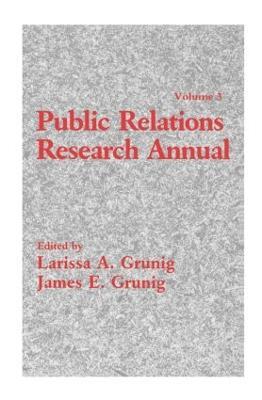 Public Relations Research Annual: Volume 3 - cover