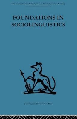 Foundations in Sociolinguistics: An ethnographic approach - cover