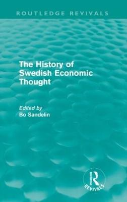 The History of Swedish Economic Thought - cover
